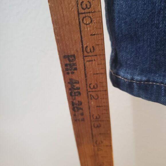 Paige Mens Jeans Federal Straight Stretch Denim Blue Tag 33 measured Size 34x32 - Picture 9 of 9